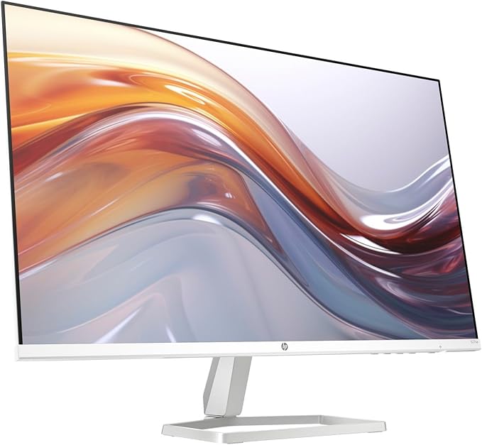 HP Series 5 527sa Monitor w/Speakers 94F48AA#ABA Bundle with Docztorm Dock 27 Full HD IPS (1920x1080) Display 2X HDMI Flicker-Free Ideal for Home &amp Business White/Silver (2026 Latest Model)