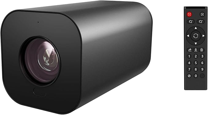 4K PTZ Webcam Live Streaming Camera with 10X Optical Zoom Al Face Tracking Autofocus HDR USB/HDMI/RJ45 Outputs for Video Conferencing Live Streaming Zoom &ampTeams Vertical &amp Horizontal Sw
