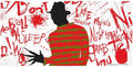 A Nightmare on Elm Street Freddy Large Gaming Mouse Pad Desk Mat with Stitched Edges Non-Slip Base for Gamer Home and Office 31.5 x 15.7