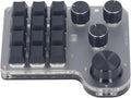 Mechanical Gaming Keyboard Mini Macro USB 12-Key Programming Keyboard for Office and Games ABS Material