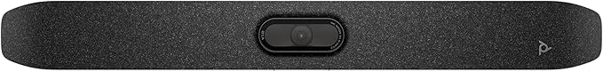 Poly Studio V12 – USB Video Bar for Small Rooms - 4K 20MP Camera AI-Enhanced Audio Noise Cancellation Poly Lens Management - Microsoft Teams Zoom &amp Google Meet Compatible - Thoughtfully Made