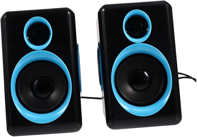 Mini USB 2.0 Speakers for Laptop and Desktop Computer Compact Loudspeaker Box with Dc 5v Power Portable Mini Speaker for Home Office and Gaming Use