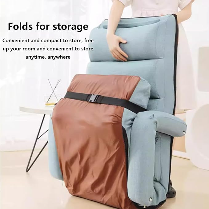 Meditation Floor Chair with Back Support for Adults - Premium Meditation Chair with Adjustable Backrest &amp Footrest &amp Headrest for Seating Yoga &amp Gaming Coffee-1