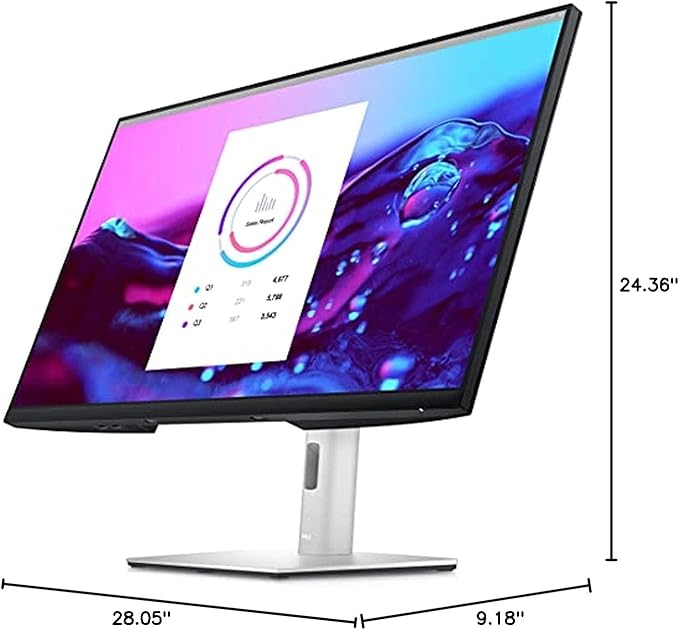 Dell 32 Monitor - P3222QE - 4K Resolution IPS Technology USB-C Hub Monitor