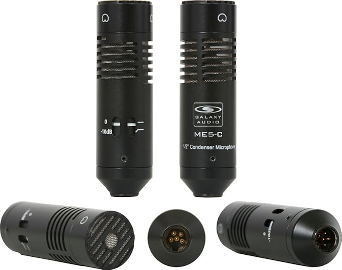 Galaxy Audio Cbm562d Dual Carbon Boom Microphone with 62 Floor Stand 20-20000hz Frequency Response 100ohms Impedance