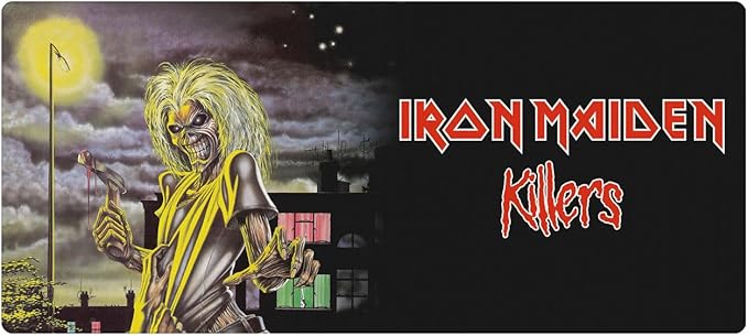 Head Case Designs Officially Licensed Iron Maiden Killers Graphic Art 37.4 x 15.75 x 0.16 inches (900 x 400 mm) - XL Gaming Office Desk PC Keyboard Mouse Mat Pad