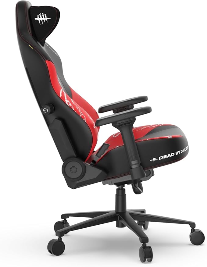 DXRacer Craft XL Video Gaming Chair for Adults Ergonomic Office Reclining Computer Gamer Chair with Magnetic Head Pillow and 2D Integrated Lumbar Support (EPU Leatherette Dead by Daylight)