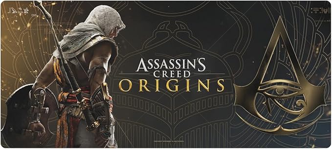 Head Case Designs Officially Licensed Assassin's Creed Bayek Origins Graphics 37.4 x 15.75 x 0.16 inches (900 x 400 mm) - XL Gaming Office Desk PC Keyboard Mouse Mat Pad