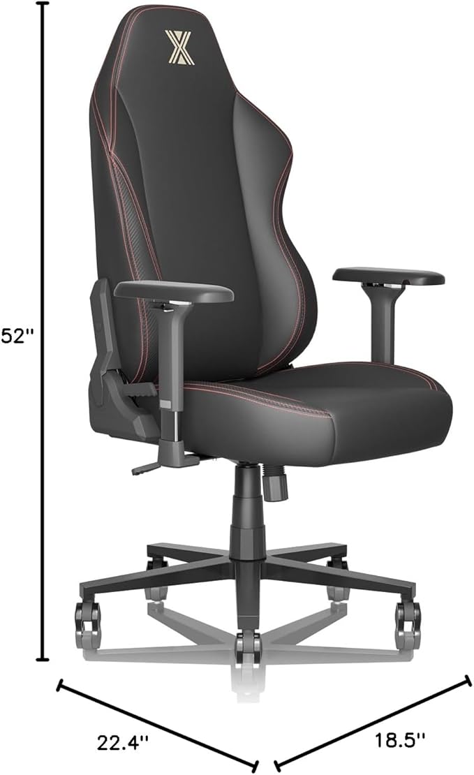 PC Gaming Chair Ergonomic Office Chair Desk Chair with Lumbar Support Flip Up Arms Headrest PU Leather Executive High Back Computer Chair for Adults Women Men (PU Black)