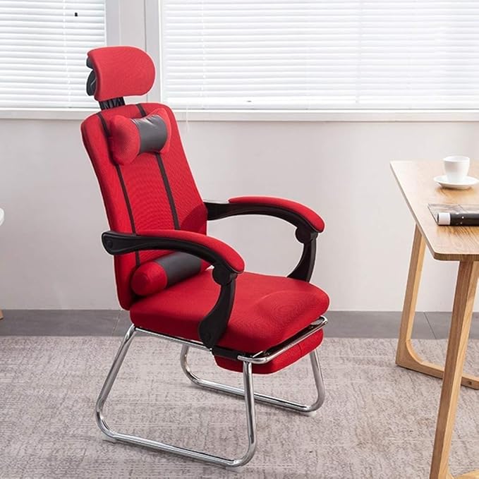 Gaming Chair Study/Office Chair Gaming Seat Pc Gamer Chair Rotating Office Furniture with Handrails Mesh Chair (Color : D)