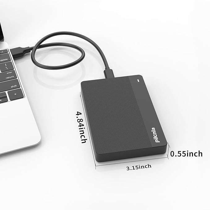 Ultra Slim Portable External Hard Drive USB3.0 HDD Storage for XboxPS4/5PCDesktopLaptopMacBookChromebook (HDD1.1-320G)