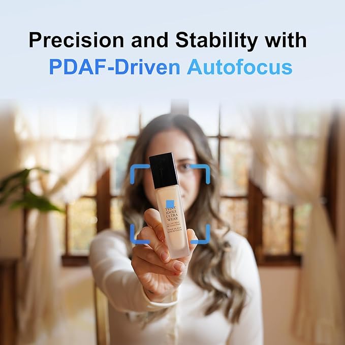 JOYUSING FlexCam10 4K Eye Contact Webcam for PC 4 Modes in 1 Webcam with Microphone PDAF Autofocus 2 Noise-Cancelling Mics 79° FOV for Conference Streaming Facetime Zoom/Teams/Google Meet