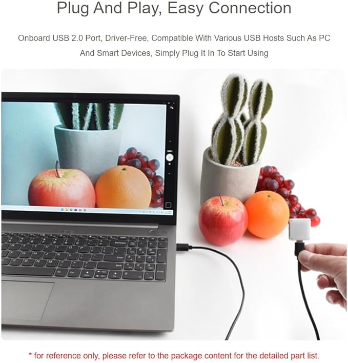 OS05A10 5MP USB Camera (A) Supports USB2.0 Type-C Port and SH1.0 4PIN Header 96° FOV