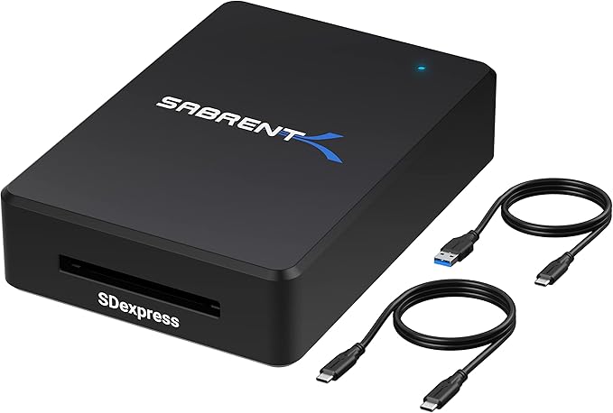 SABRENT USB 3.2 Type-C and Type-A to SD Express 7.1 Card Reader (CR-SDX7)