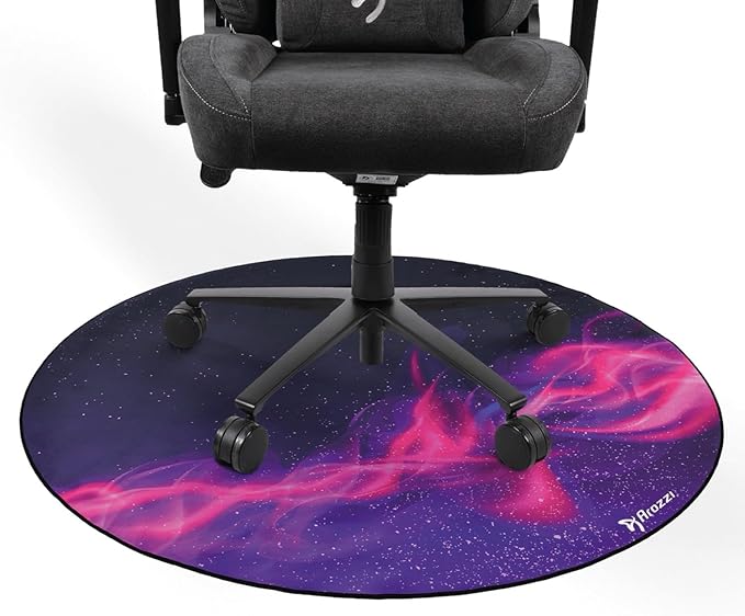 Arrozi Floor Mat Zona Microfiber Gaming Chair Floor Mat for Carpet Anti-Slip Noise Dampening FloorMat for Office Chair (Galaxy)