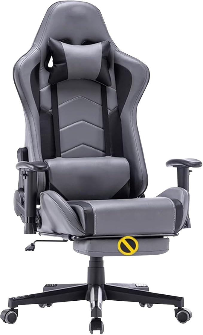 Ergonomic Gaming Chair Cortex Comfortable and Breathable Office Chair Height Adjustable Computer Chair with Footstool(RedCortex_with)