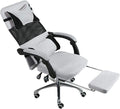 Office Chair Gaming Chair Boss Chair Steel Frame High Back Mesh Swivel Chair with Footrest Recliner Computer Chair Waist Support Seat Chair (Color : C) Needed