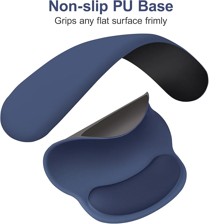MOSISO Wrist Rest for Keyboard Mouse Pad Set Large Gaming Deskpad&ampCircle Curved Mousepad&ampKeyboard Wrist Rest&ampCoaster Ergonomic Non-Slip Mousepad&ampEasy Typing Pad with Silicone Lining