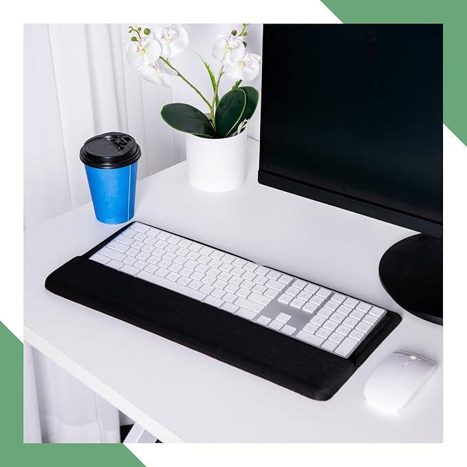 Weewooday Keyboard Wrist Rest for Pad Wrist Rest Stand Compatible with Wireless Keyboard with Numeric Keypad for Easy Typing(Compatible with Magic Keyboard 2 with Numeric Keypad MQ052LL/A)