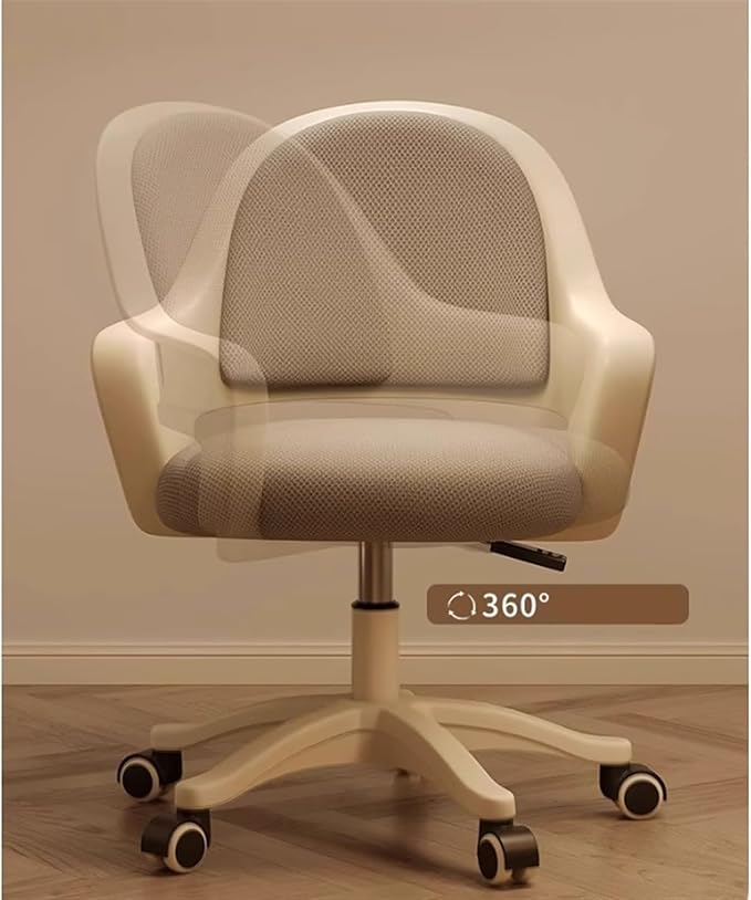 Office Chair Home Office Desk Chair for Petite Women Adjustable Seat Height Gaming Chair Ergonomic Office Chair Gaming Chair(Gris)