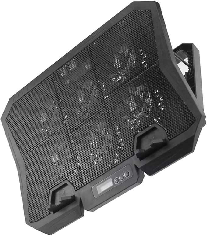 Laptop Cooling Pad 15.6 Inch Quiet Laptop Fan Cooler Stand with Adjustable Speed and Blue Light for PC Notebook Cooling