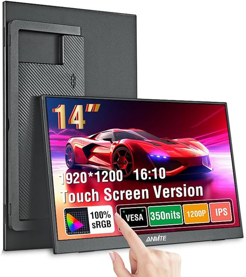 14 Portable Touch Monitor for Laptop Computer Gaming Display Metal Enclosure Mobile Display