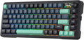 Redragon K724 PRO Wireless Gasket Gaming Keyboard w/Hype Screen &amp Knob 81-Key Mechanical Keyboard Easy-Control 1.14’’ TFT Info Display 5-Layer Noise Dampening Custom Linear Switch Dark Jade C