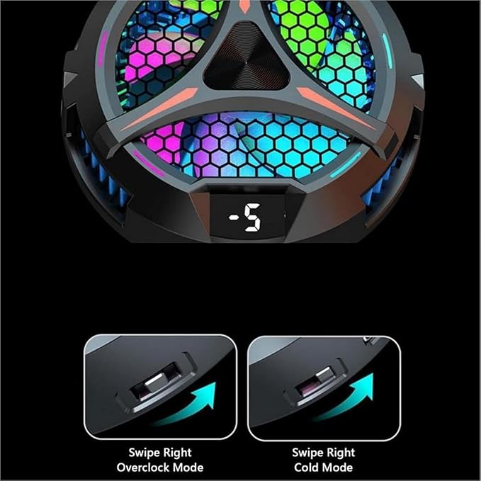 Tablet Semiconductor Magnetic Radiator with Bracket for Live Broadcast Game Cooler for IPad Android Laptop Cooling Pad