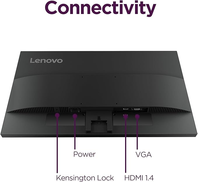 Lenovo L24-4e - Office Monitor - 23.8 FHD IPS Display - 100Hz Refresh Rate - 4 ms MPRT - 99% sRGB - Raven Black - Tilt Stand