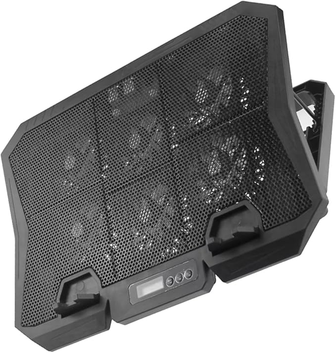 Vaguelly Laptop Cooling Pad 15.6 Inch with 6 Fans Adjustable Speed Quiet Air Cooler Stand Laptop Cooler Holder for Gaming and Office Use