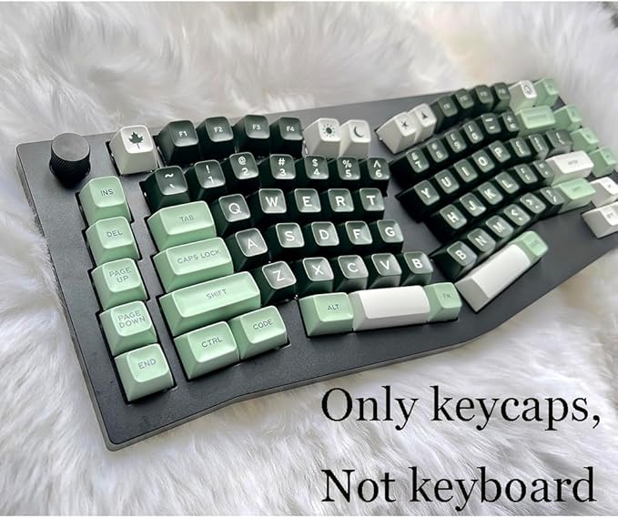 Guffercty kred SA Profile PBT Keycaps173 Set Double Shot Durable Keycaps for Custom Mechanical Keyboard Mod Fit 60% 100% Layout for Gamers Typists (Salon Style)