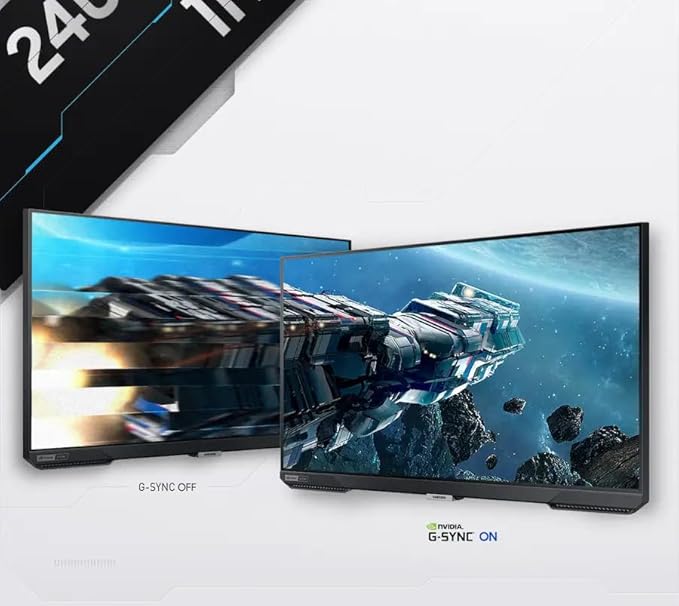 Samsung 27 Odyssey G4 Gaming Monitor | 240Hz Refresh Rate 1ms Response Time | FreeSync Premium NVIDIA G-Sync Compatible | HDR 10 400Nit | FHD IPS Ultrawide Game View &amp Ergonomic Stand | Black