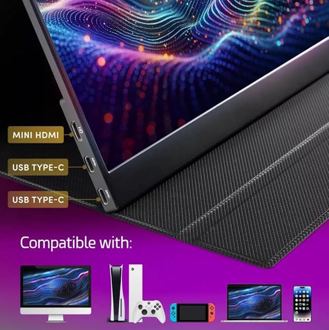 G70-T 1920 x 1080 15.6 1080P Portable Monitor - IPS Built-in Speakers 60Hz HDMI &amp USB-C (Renewed)