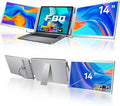 S7 Laptop Screen Extender14-inch Portable Travel Triple Monitor-Left Screen 360° FlipFHD 1200P IPS Triple Screen Laptop Monitor Extender for 12-16.5 LaptopsCompatible with Win and MacBookGray