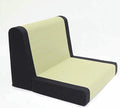 ELEFOCUS Foldable Japanese Style Tatami Chair with Backrest Lightweight Grass Chair for Meditation Lounge Reading Gaming(Curry)