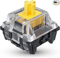 Ranked Gateron ks-15 Optical Key Switches for RGB Mechanical Gaming Keyboards | Plate Mounted (Gateron Optical Yellow 90 Pcs)