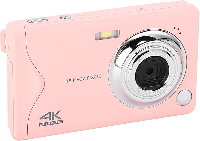 4K Video Camera 48MP Digital Camera with Webcam Function 16x Zoom Compact and Portable for Traveling Family Gatherings and Studying