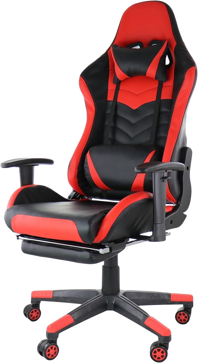 GF-2002 Gaming Chair Black &amp Red