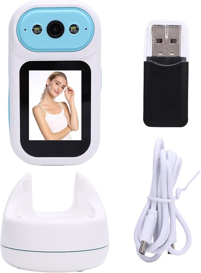 PUSOKEI 2 Way Video Camera 5MP Full HD 2.8 Inch Screen with AI Human Detection and 2.4G WiFi Video Calling Security Camera for Home Security Video Calling