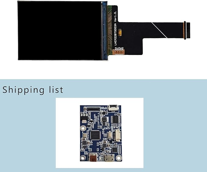 2.28 2.28 inch 368x552 600nit Mini IPS MIPI LCD Screen and Micro USB Control Board 31 pins