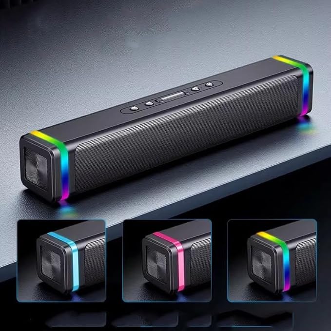 Computer Speaker with Microphone Integrated Desktop Home Laptop Speaker Wired Overweight Bass