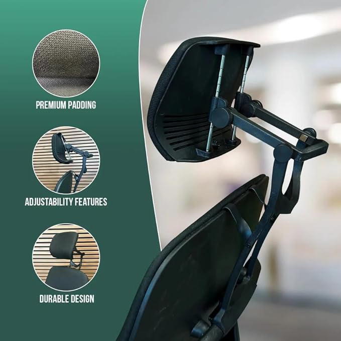 OFFICE LOGIX SHOP Leap V2 Chair with Headrest Bundle (Fabric Black)