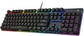 Black Shark RGB Mechanical Gaming Keyboard LED Backlit Wired Keyboard with Red Switches Fully Programmable Anti-Ghosting 104 Keys for Desktop PC Sixgill K2