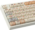 PBT Keycaps 144 Keys Cute Keycaps Dye-Sublimation Sushi Cat Keycap Mao Profile Custom Keycap for Cherry Gateron MX Swithes Mechanical Keyboards