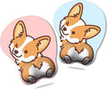 HAOCOO Ergonomic Mouse Pad with Wrist SupportNon-Slip Backing Corgi Anime Cute Gel Mouse Pad Wrist Rest Easy-Typing and Pain Relief for Gaming Office Computer Laptop(Pink Blue Cute Corgi)