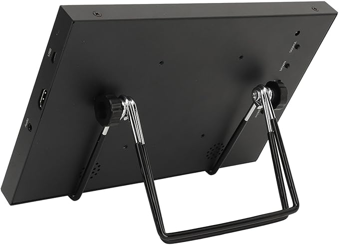 10in Portable External Monitor Small Monitor 178° Angle 1280x800 HD Multimedia Interface with Dual Speakers External Monitor for Laptop PC DVR