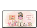 Happy Mother's Day Afghan Hound Love Dog Mom Heart Flower Desk Mat Full Keyboard Mouse Pad Dog Lover Large Mousepad 12004