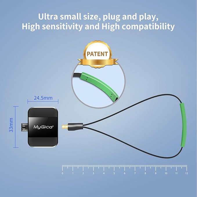 Micro USB TV Tuner Card with Type C Adapter - Watch Live TV Anywhere Freeview HD Receiver Wireless HDTV Stick Tuner USB Antenna for Android Phone Tablet PC - No Internet Needed