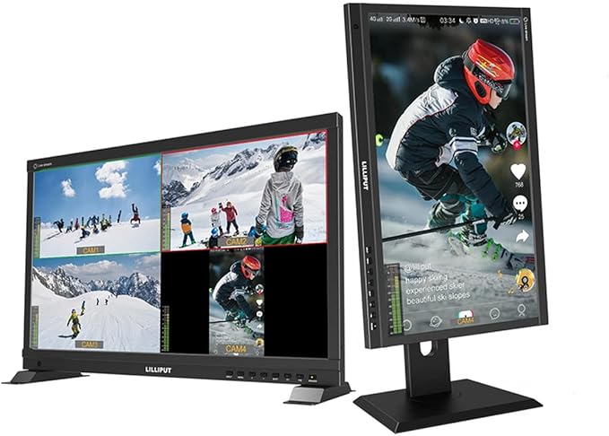 LILLIPUT PVM220S 21.5 inch 1920x1080 Live Stream Quad Split Multi View IPS Monitor