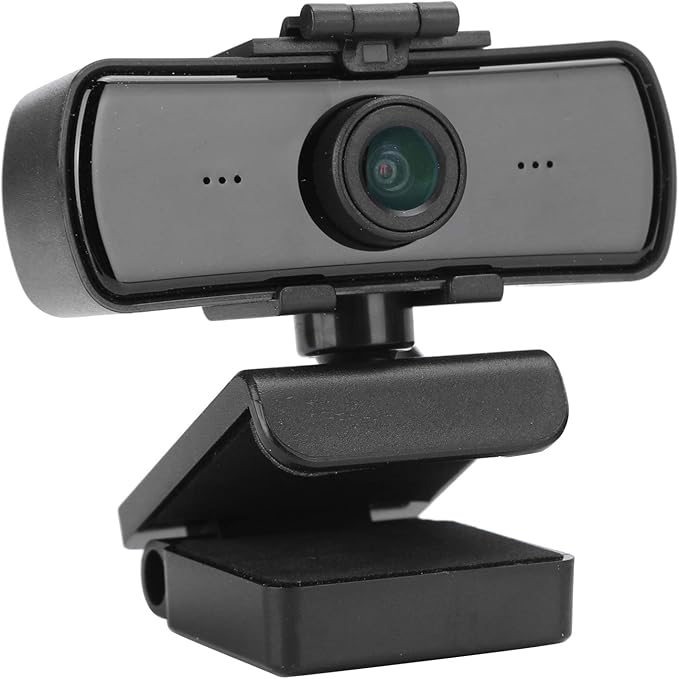 1080P Business Webcam with Noise Cancelling Microphone 3.26mm Length 110° Wide Angle Lens USB PTZ Camera for Video Calls Conference for for iOS